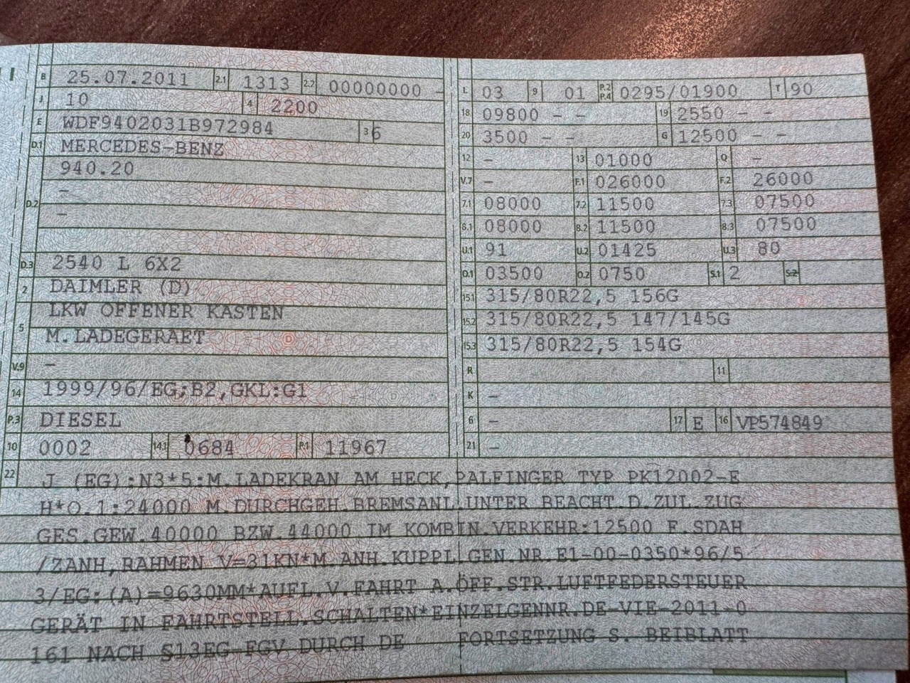 Mercedes-Benz 2540 6X2 Pritsche Palfinger PK 12002 mit Funk - Nosturiauto: kuva  Mercedes-Benz 2540 6X2 Pritsche Palfinger PK 12002 mit Funk - Nosturiauto Mercedes-Benz 2540 6X2 Pritsche Palfinger PK 12002 mit Funk - Nosturiauto: kuva  Mercedes-Benz 2540 6X2 Pritsche Palfinger PK 12002 mit Funk - Nosturiauto