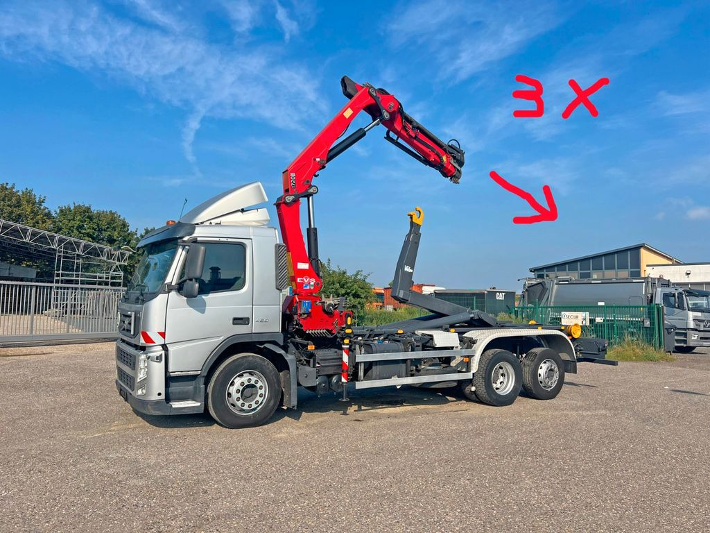 Volvo FM 420 6X2 Abroller mit Kran & Funk im Top Zust. - Koukkulava kuorma-auto, Nosturiauto: kuva Volvo FM 420 6X2 Abroller mit Kran & Funk im Top Zust. - Koukkulava kuorma-auto, Nosturiauto Volvo FM 420 6X2 Abroller mit Kran & Funk im Top Zust. - Koukkulava kuorma-auto, Nosturiauto: kuva Volvo FM 420 6X2 Abroller mit Kran & Funk im Top Zust. - Koukkulava kuorma-auto, Nosturiauto