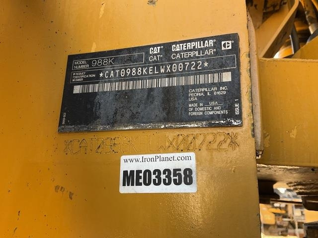 CAT 988K - Pyöräkuormaaja: kuva CAT 988K - Pyöräkuormaaja CAT 988K - Pyöräkuormaaja: kuva CAT 988K - Pyöräkuormaaja