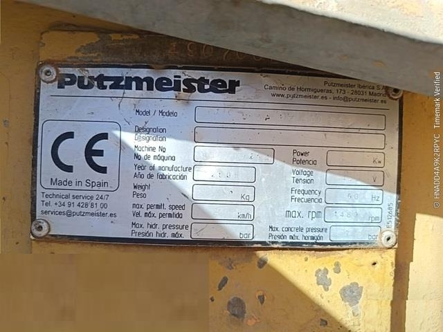 Putzmeister SPM500PC - Betonipumppuauto: kuva Putzmeister SPM500PC - Betonipumppuauto Putzmeister SPM500PC - Betonipumppuauto: kuva Putzmeister SPM500PC - Betonipumppuauto