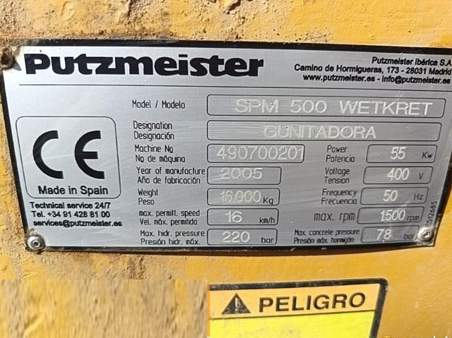Putzmeister SPM500PC - Betonipumppuauto: kuva Putzmeister SPM500PC - Betonipumppuauto Putzmeister SPM500PC - Betonipumppuauto: kuva Putzmeister SPM500PC - Betonipumppuauto