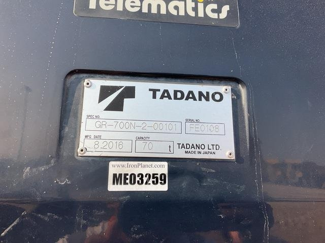 Tadano GR700N-2 - RT-nosturi: kuva Tadano GR700N-2 - RT-nosturi Tadano GR700N-2 - RT-nosturi: kuva Tadano GR700N-2 - RT-nosturi