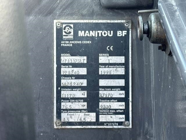 Manitou MT1337SLT - Kurottaja: kuva Manitou MT1337SLT - Kurottaja Manitou MT1337SLT - Kurottaja: kuva Manitou MT1337SLT - Kurottaja