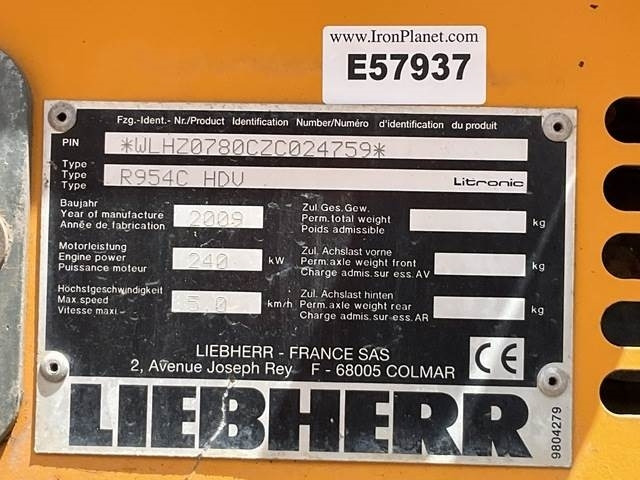 Liebherr R954C HDV - Purkukaivukoneen: kuva Liebherr R954C HDV - Purkukaivukoneen Liebherr R954C HDV - Purkukaivukoneen: kuva Liebherr R954C HDV - Purkukaivukoneen