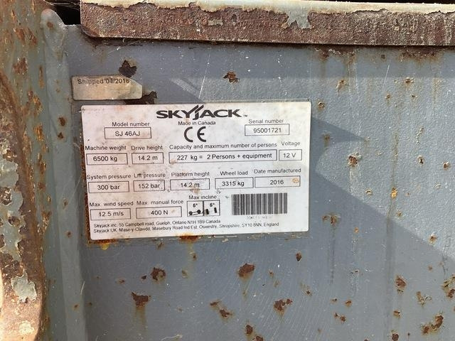 SkyJack SJ46AJ - Puomilava: kuva SkyJack SJ46AJ - Puomilava SkyJack SJ46AJ - Puomilava: kuva SkyJack SJ46AJ - Puomilava