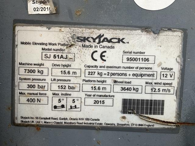 SkyJack SJ51AJ - Puomilava: kuva SkyJack SJ51AJ - Puomilava SkyJack SJ51AJ - Puomilava: kuva SkyJack SJ51AJ - Puomilava