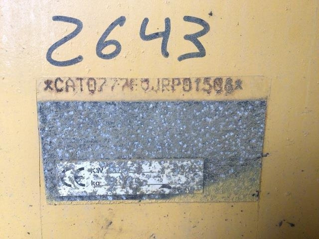 CAT 777F - Maansiirtoauto: kuva CAT 777F - Maansiirtoauto CAT 777F - Maansiirtoauto: kuva CAT 777F - Maansiirtoauto