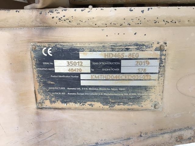 Komatsu HD465-8EO - Maansiirtoauto: kuva Komatsu HD465-8EO - Maansiirtoauto Komatsu HD465-8EO - Maansiirtoauto: kuva Komatsu HD465-8EO - Maansiirtoauto
