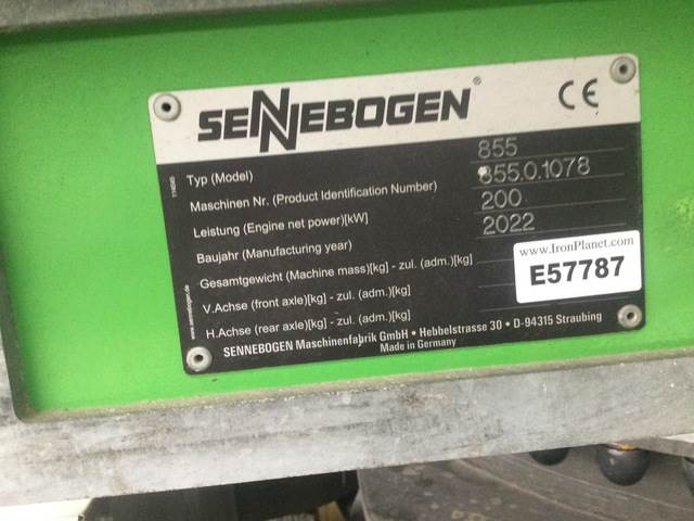 Sennebogen 855E - Materiaalinkäsittelykone: kuva Sennebogen 855E - Materiaalinkäsittelykone Sennebogen 855E - Materiaalinkäsittelykone: kuva Sennebogen 855E - Materiaalinkäsittelykone