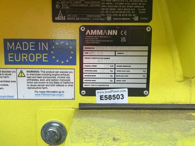 Ammann ARS110D - Tiivistyskone: kuva Ammann ARS110D - Tiivistyskone Ammann ARS110D - Tiivistyskone: kuva Ammann ARS110D - Tiivistyskone