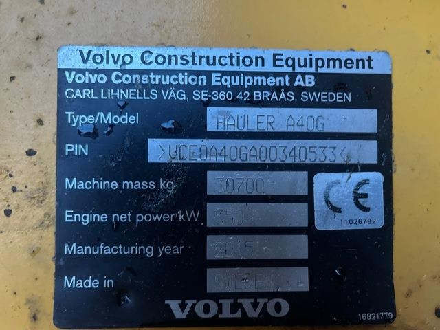 Volvo A40G - Nivelkippiauto: kuva Volvo A40G - Nivelkippiauto Volvo A40G - Nivelkippiauto: kuva Volvo A40G - Nivelkippiauto