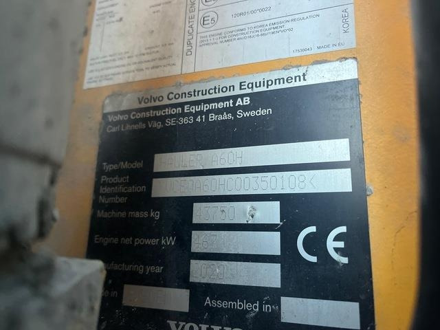 Volvo A60H - Nivelkippiauto: kuva Volvo A60H - Nivelkippiauto Volvo A60H - Nivelkippiauto: kuva Volvo A60H - Nivelkippiauto