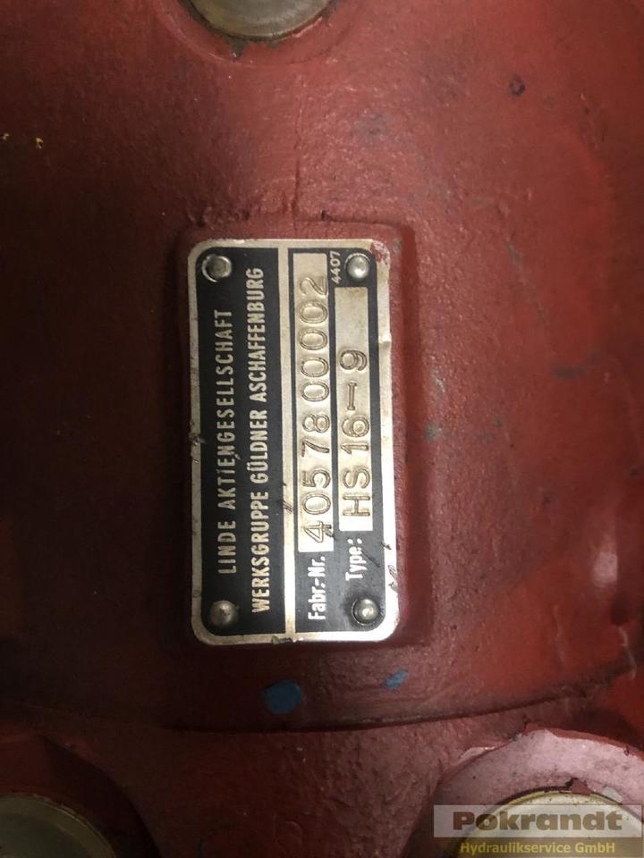 Linde HS 16-9 - Hydrauliikka: kuva Linde HS 16-9 - Hydrauliikka Linde HS 16-9 - Hydrauliikka: kuva Linde HS 16-9 - Hydrauliikka