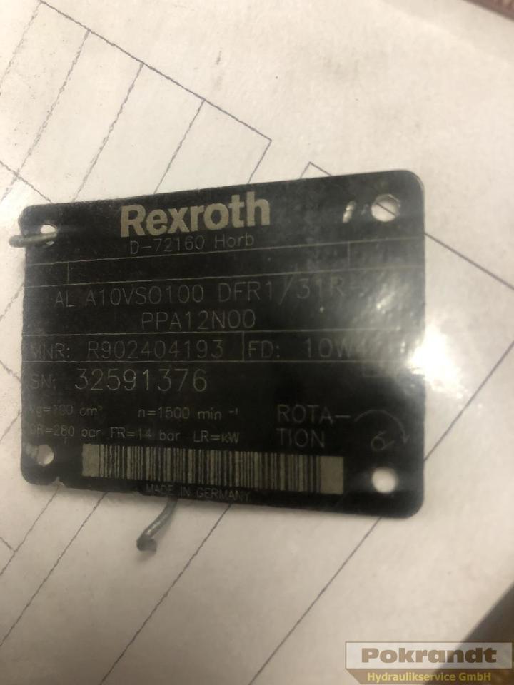 Rexroth A10VSO100DFR1 31R PPA12N00 - Hydraulipumppu: kuva Rexroth A10VSO100DFR1 31R PPA12N00 - Hydraulipumppu Rexroth A10VSO100DFR1 31R PPA12N00 - Hydraulipumppu: kuva Rexroth A10VSO100DFR1 31R PPA12N00 - Hydraulipumppu