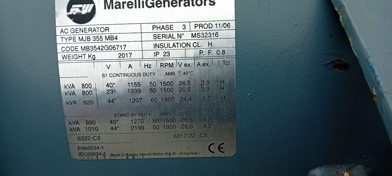 Uusi Sähkögeneraattori MAN MAN Generator Set Stamford 640 KW 800 KVA Diesel, 2017 Model, 931 HP, 8000 kg, Low Hours, For Sale in Poland: kuva Uusi Sähkögeneraattori MAN MAN Generator Set Stamford 640 KW 800 KVA Diesel, 2017 Model, 931 HP, 8000 kg, Low Hours, For Sale in Poland