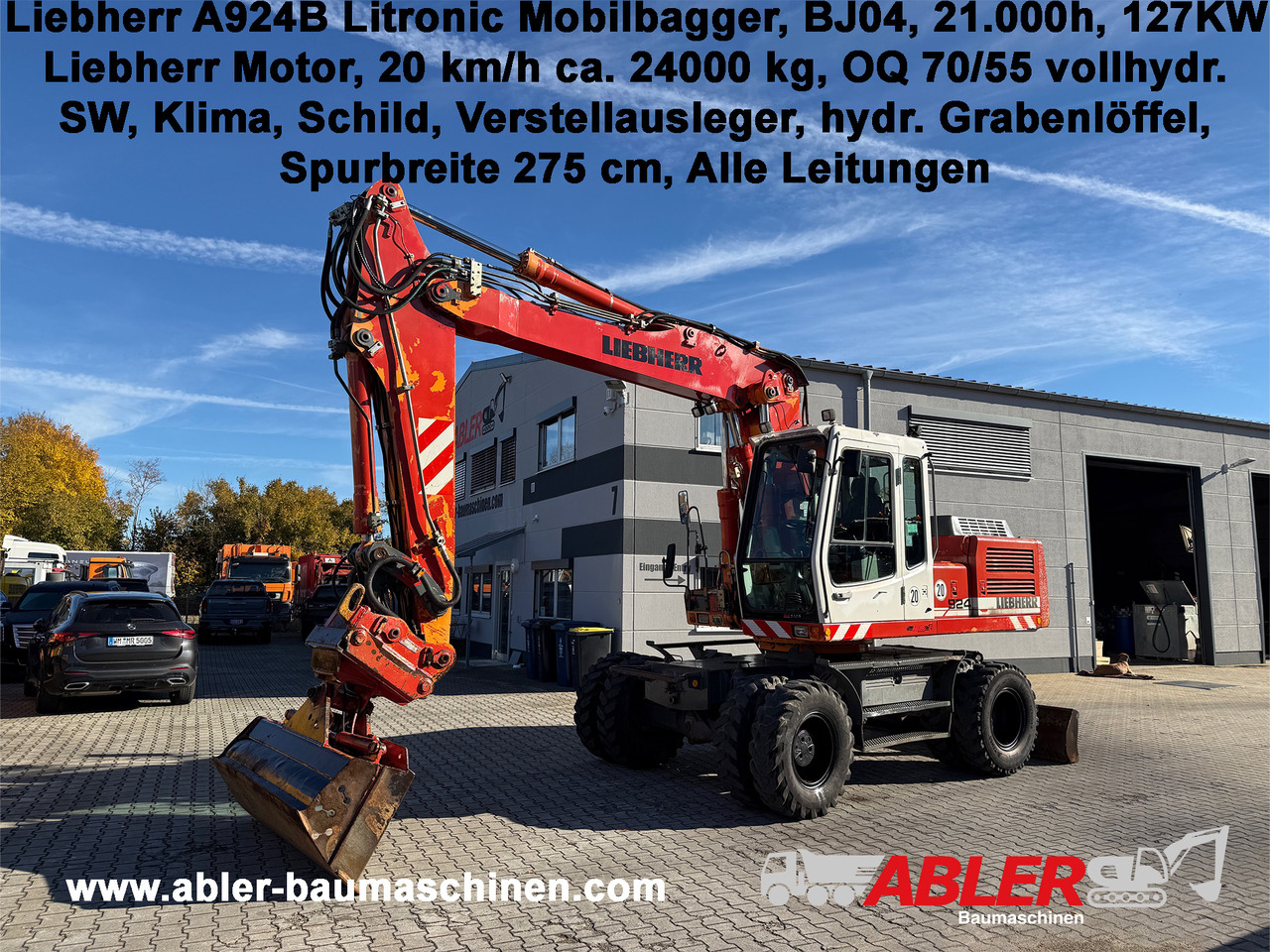 Liebherr A924 B Litronic Mobilbagger OQ 70/55 - Pyöräalustainen kaivinkone: kuva Liebherr A924 B Litronic Mobilbagger OQ 70/55 - Pyöräalustainen kaivinkone Liebherr A924 B Litronic Mobilbagger OQ 70/55 - Pyöräalustainen kaivinkone: kuva Liebherr A924 B Litronic Mobilbagger OQ 70/55 - Pyöräalustainen kaivinkone