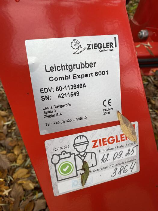Ziegler Leichtgrubber Combi Expert 6001 - Kultivaattori: kuva Ziegler Leichtgrubber Combi Expert 6001 - Kultivaattori Ziegler Leichtgrubber Combi Expert 6001 - Kultivaattori: kuva Ziegler Leichtgrubber Combi Expert 6001 - Kultivaattori