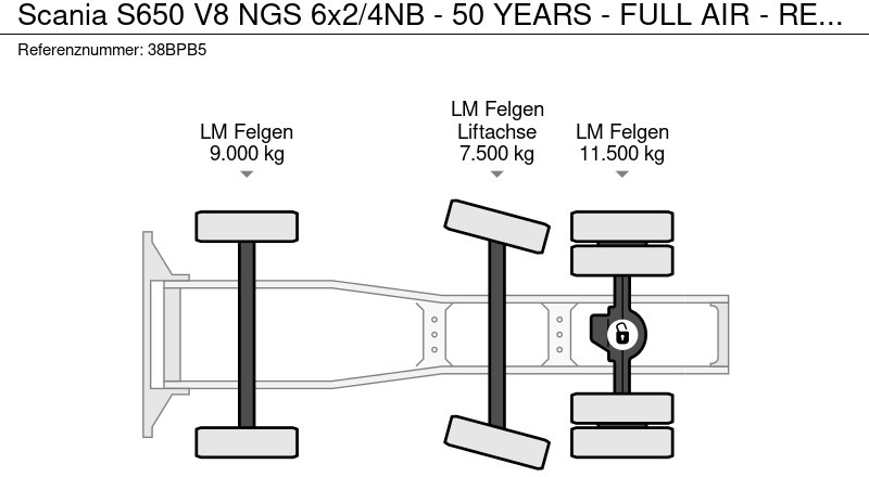 Vetopöytäauto Scania S650 V8 NGS 6x2/4NB - 50 YEARS - FULL AIR - RETARDER - 453 TKM - FULL OPTIONS - EXHAUST PIPE - TOP CONDITION -: kuva Vetopöytäauto Scania S650 V8 NGS 6x2/4NB - 50 YEARS - FULL AIR - RETARDER - 453 TKM - FULL OPTIONS - EXHAUST PIPE - TOP CONDITION - Vetopöytäauto Scania S650 V8 NGS 6x2/4NB - 50 YEARS - FULL AIR - RETARDER - 453 TKM - FULL OPTIONS - EXHAUST PIPE - TOP CONDITION -: kuva Vetopöytäauto Scania S650 V8 NGS 6x2/4NB - 50 YEARS - FULL AIR - RETARDER - 453 TKM - FULL OPTIONS - EXHAUST PIPE - TOP CONDITION -