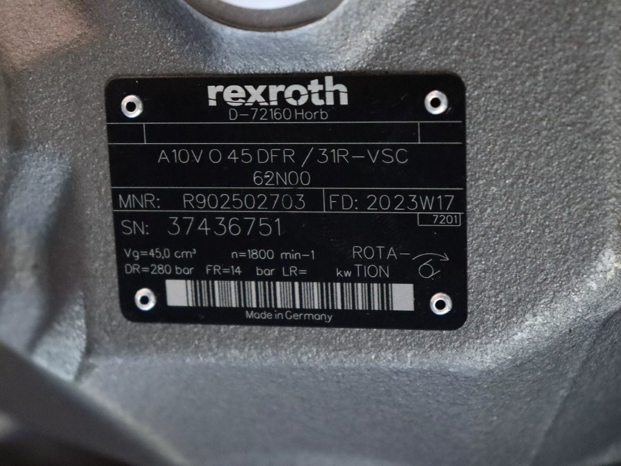 REXROTH A10VO45DFR/31R-VSC62N00 - Hydraulipumppu - Materiaalinkäsittely: kuva REXROTH A10VO45DFR/31R-VSC62N00 - Hydraulipumppu - Materiaalinkäsittely REXROTH A10VO45DFR/31R-VSC62N00 - Hydraulipumppu - Materiaalinkäsittely: kuva REXROTH A10VO45DFR/31R-VSC62N00 - Hydraulipumppu - Materiaalinkäsittely