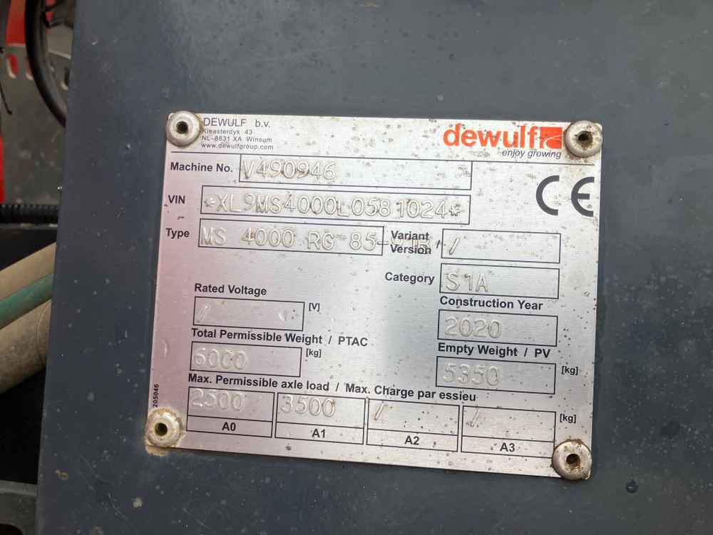 Dewulf MS4000 - Sadonkorjuukone: kuva Dewulf MS4000 - Sadonkorjuukone Dewulf MS4000 - Sadonkorjuukone: kuva Dewulf MS4000 - Sadonkorjuukone