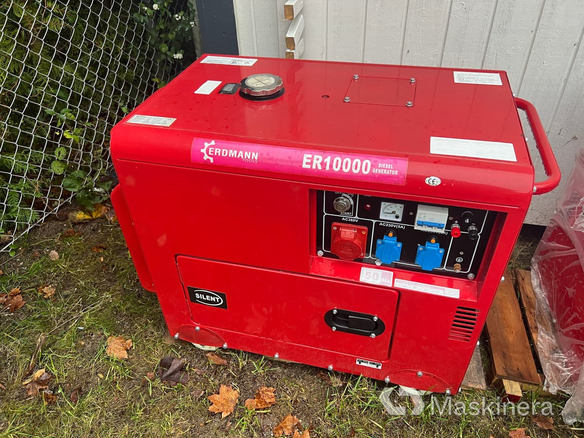 Elverk Erdmann ER10000 - Sähkögeneraattori: kuva Elverk Erdmann ER10000 - Sähkögeneraattori Elverk Erdmann ER10000 - Sähkögeneraattori: kuva Elverk Erdmann ER10000 - Sähkögeneraattori