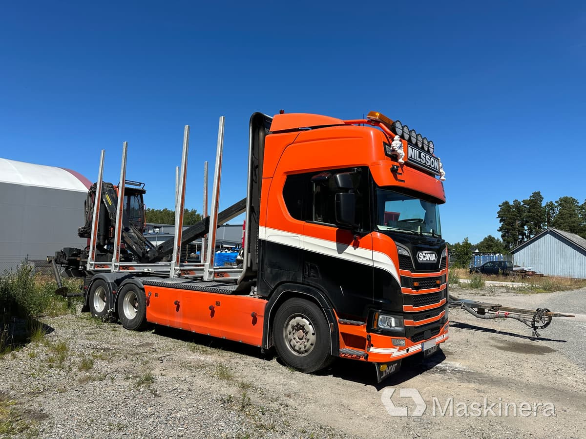 Timmerbil Scania R650B 6X4 NB + Släp - Puuauto, Nosturiauto: kuva Timmerbil Scania R650B 6X4 NB + Släp - Puuauto, Nosturiauto Timmerbil Scania R650B 6X4 NB + Släp - Puuauto, Nosturiauto: kuva Timmerbil Scania R650B 6X4 NB + Släp - Puuauto, Nosturiauto