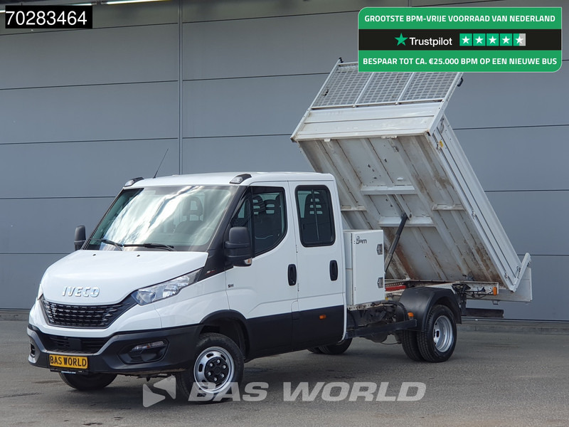 Kippilava-auto Iveco Daily 35C16 3.0L Kipper met Kist Dubbel Cabine Dubbellucht 3,5t Trekhaak Airco Cruise Euro6 Tipper Benne Kieper 2m3 Airco Trekhaak Cru: kuva Kippilava-auto Iveco Daily 35C16 3.0L Kipper met Kist Dubbel Cabine Dubbellucht 3,5t Trekhaak Airco Cruise Euro6 Tipper Benne Kieper 2m3 Airco Trekhaak Cru