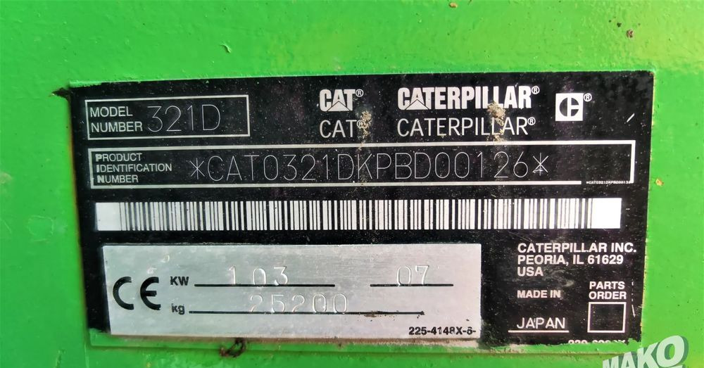 Caterpillar 321D - Telakaivukone: kuva Caterpillar 321D - Telakaivukone Caterpillar 321D - Telakaivukone: kuva Caterpillar 321D - Telakaivukone