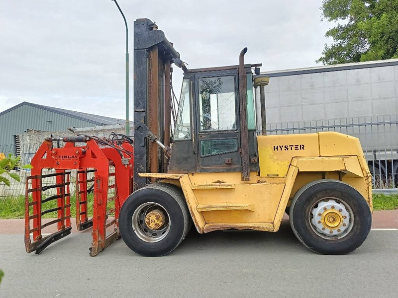 Dieseltrukki Hyster H 12.00 XL 12 ton heftruck met stenenklem forklift: kuva Dieseltrukki Hyster H 12.00 XL 12 ton heftruck met stenenklem forklift