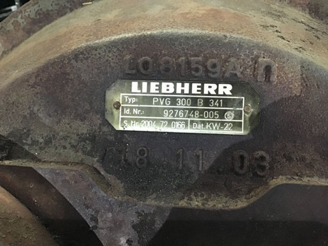 Liebherr PVG 300 B 341 - Hydraulisen tehostimen pumppu: kuva Liebherr PVG 300 B 341 - Hydraulisen tehostimen pumppu Liebherr PVG 300 B 341 - Hydraulisen tehostimen pumppu: kuva Liebherr PVG 300 B 341 - Hydraulisen tehostimen pumppu