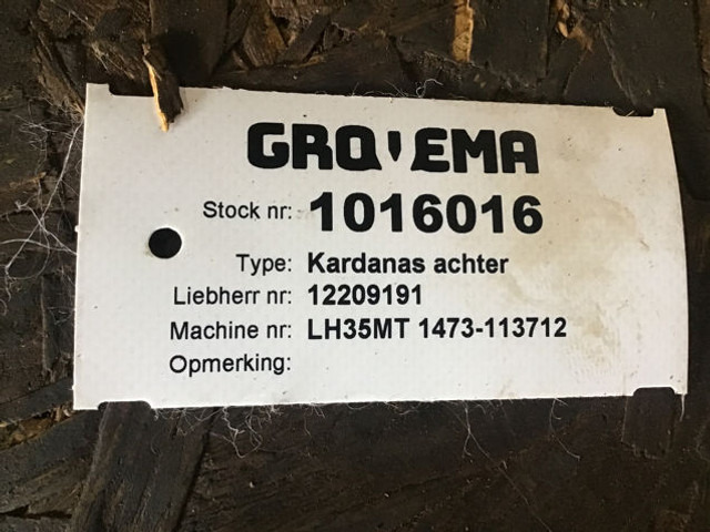 Liebherr Propellor Shaft - Vetoakseli: kuva Liebherr Propellor Shaft - Vetoakseli Liebherr Propellor Shaft - Vetoakseli: kuva Liebherr Propellor Shaft - Vetoakseli