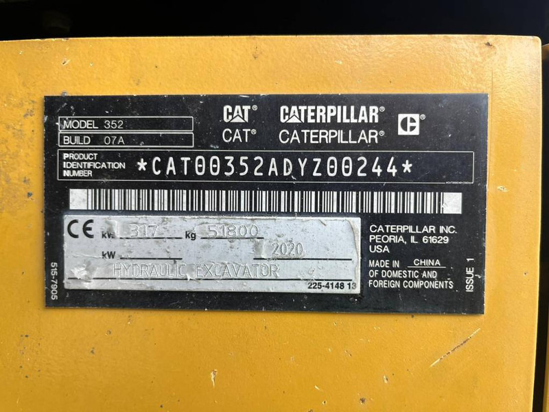 Cat 352-07A - Telakaivukone: kuva Cat 352-07A - Telakaivukone Cat 352-07A - Telakaivukone: kuva Cat 352-07A - Telakaivukone