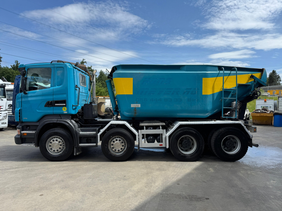 Koukkulava kuorma-auto SCANIA R480 8x4 Moser 16m3: kuva Koukkulava kuorma-auto SCANIA R480 8x4 Moser 16m3