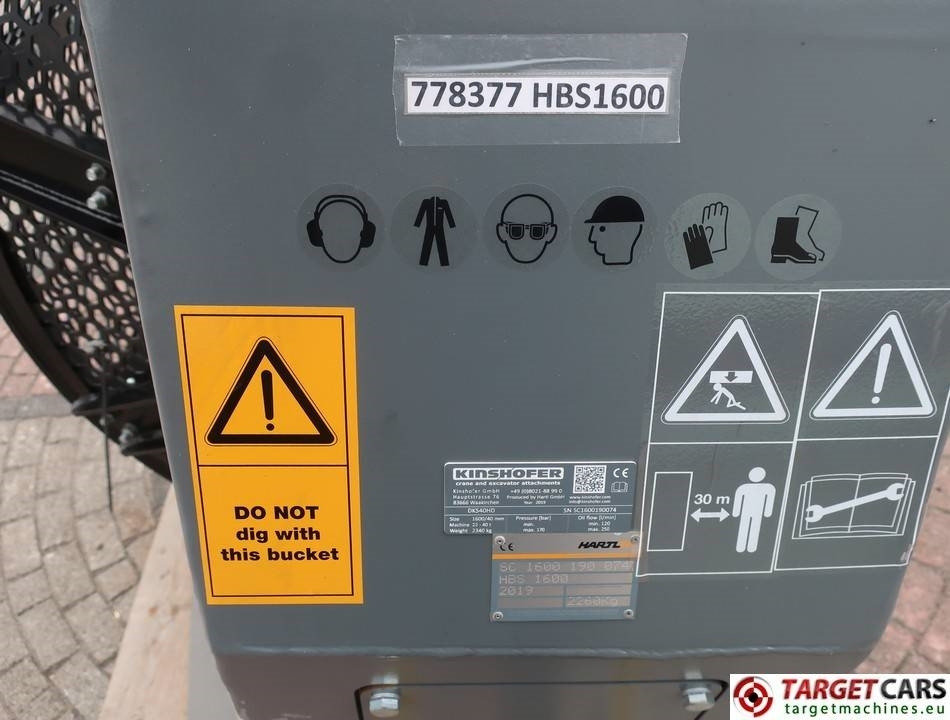 Uusi Kauha - Rakennuskoneet Kinshofer DKS40HD Screening 160cm Bucket 22~40T UNUSED: kuva Uusi Kauha - Rakennuskoneet Kinshofer DKS40HD Screening 160cm Bucket 22~40T UNUSED