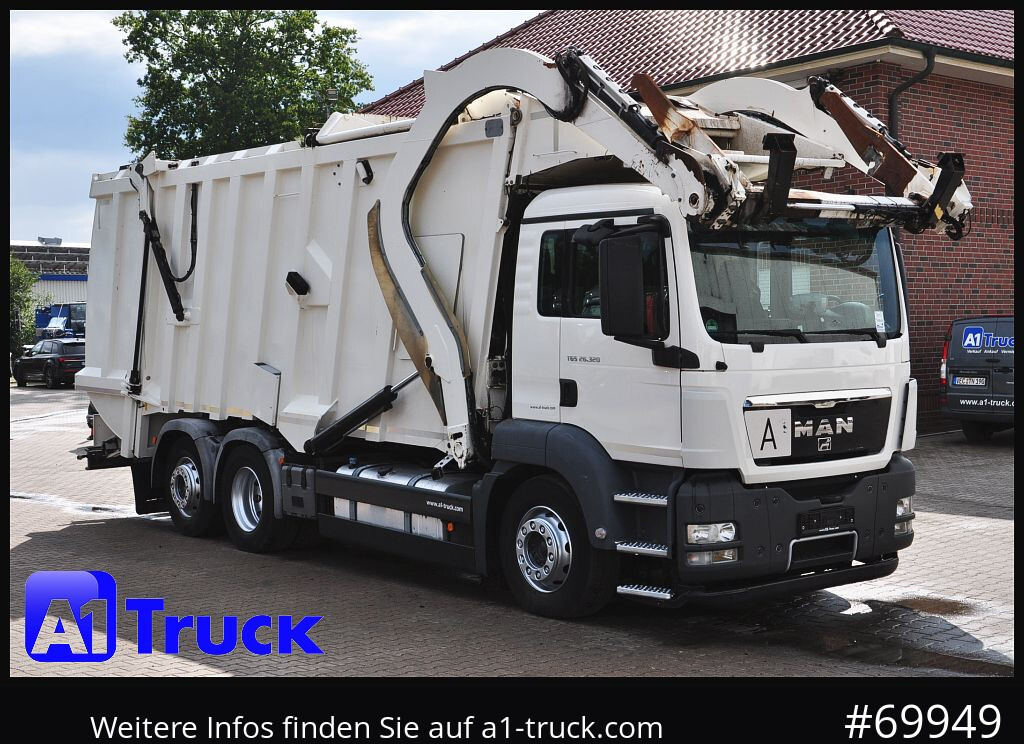 MAN TGS 26.320, Faun 533 Frontlader, Überkopflader Müllwagen, - Roska-auto: kuva MAN TGS 26.320, Faun 533 Frontlader, Überkopflader Müllwagen, - Roska-auto MAN TGS 26.320, Faun 533 Frontlader, Überkopflader Müllwagen, - Roska-auto: kuva MAN TGS 26.320, Faun 533 Frontlader, Überkopflader Müllwagen, - Roska-auto