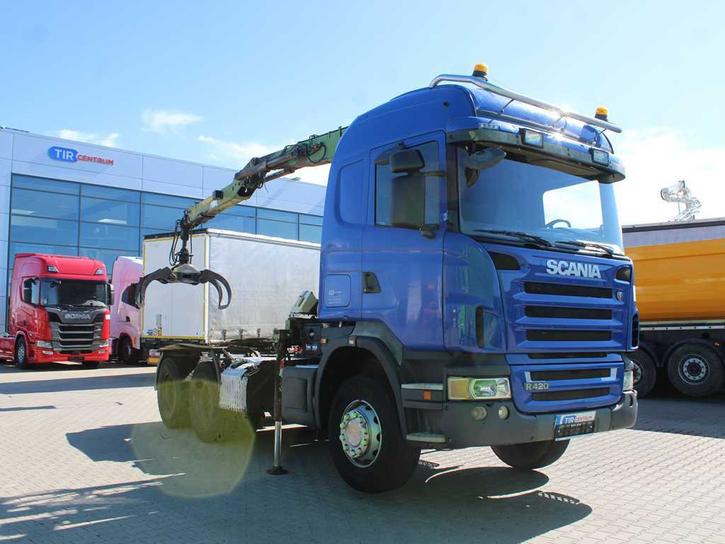 Scania R420, 6x4, EURO 3, HYDRAULIC ARM LOGLIFT F135ZT94A, LIGHTS - Vetopöytäauto: kuva Scania R420, 6x4, EURO 3, HYDRAULIC ARM LOGLIFT F135ZT94A, LIGHTS - Vetopöytäauto Scania R420, 6x4, EURO 3, HYDRAULIC ARM LOGLIFT F135ZT94A, LIGHTS - Vetopöytäauto: kuva Scania R420, 6x4, EURO 3, HYDRAULIC ARM LOGLIFT F135ZT94A, LIGHTS - Vetopöytäauto