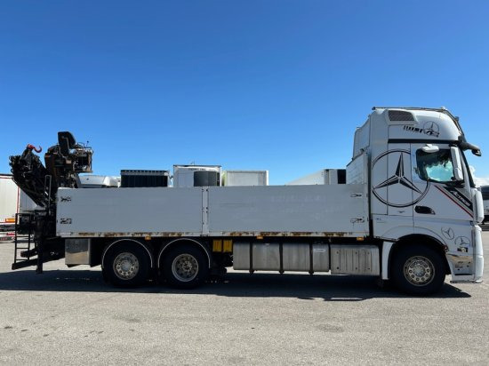 Mercedes-Benz Actros 2545 L 6x2, Retarder, Pritsche, Hiab XS 166 D-4 PRO, E5 - Lava-kuorma-auto, Nosturiauto: kuva Mercedes-Benz Actros 2545 L 6x2, Retarder, Pritsche, Hiab XS 166 D-4 PRO, E5 - Lava-kuorma-auto, Nosturiauto Mercedes-Benz Actros 2545 L 6x2, Retarder, Pritsche, Hiab XS 166 D-4 PRO, E5 - Lava-kuorma-auto, Nosturiauto: kuva Mercedes-Benz Actros 2545 L 6x2, Retarder, Pritsche, Hiab XS 166 D-4 PRO, E5 - Lava-kuorma-auto, Nosturiauto