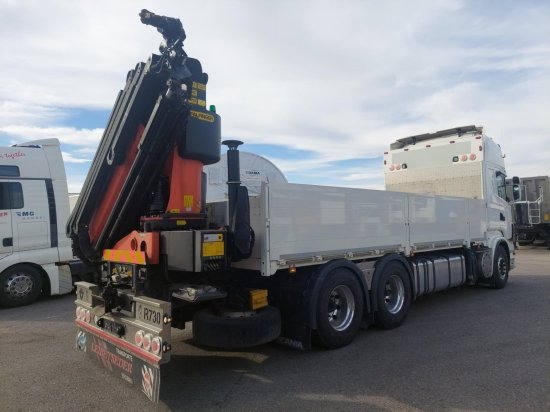 Scania R730 6x4 Pritsche, Voll-Luft Palfinger PK27002 Kran Retarder, Alu-Felgen, - Lava-kuorma-auto, Nosturiauto: kuva Scania R730 6x4 Pritsche, Voll-Luft Palfinger PK27002 Kran Retarder, Alu-Felgen, - Lava-kuorma-auto, Nosturiauto Scania R730 6x4 Pritsche, Voll-Luft Palfinger PK27002 Kran Retarder, Alu-Felgen, - Lava-kuorma-auto, Nosturiauto: kuva Scania R730 6x4 Pritsche, Voll-Luft Palfinger PK27002 Kran Retarder, Alu-Felgen, - Lava-kuorma-auto, Nosturiauto