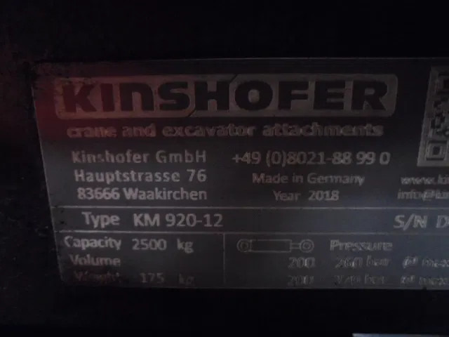 Kinshofer KM 920-12 - Kappaletavaranosturi: kuva Kinshofer KM 920-12 - Kappaletavaranosturi Kinshofer KM 920-12 - Kappaletavaranosturi: kuva Kinshofer KM 920-12 - Kappaletavaranosturi