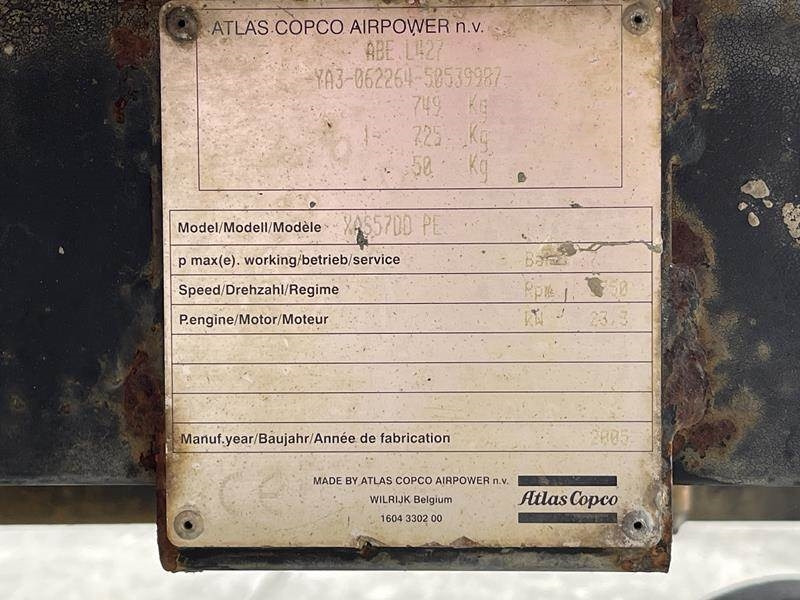 Atlas-Copco XAS 57 DD - Ilmakompressori: kuva Atlas-Copco XAS 57 DD - Ilmakompressori Atlas-Copco XAS 57 DD - Ilmakompressori: kuva Atlas-Copco XAS 57 DD - Ilmakompressori