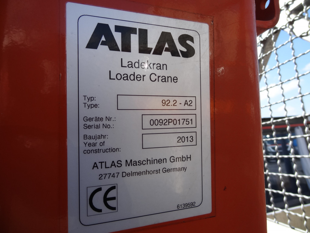 Lava-kuorma-auto, Nosturiauto Scania P230 4X2 Kran Atlas 92.2 A2: kuva Lava-kuorma-auto, Nosturiauto Scania P230 4X2 Kran Atlas 92.2 A2