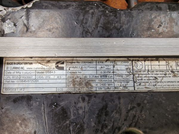 Cummins QSB4.5 CPL 8725 Engine (Plant) - Moottori - Rakennuskoneet: kuva Cummins QSB4.5 CPL 8725 Engine (Plant) - Moottori - Rakennuskoneet Cummins QSB4.5 CPL 8725 Engine (Plant) - Moottori - Rakennuskoneet: kuva Cummins QSB4.5 CPL 8725 Engine (Plant) - Moottori - Rakennuskoneet