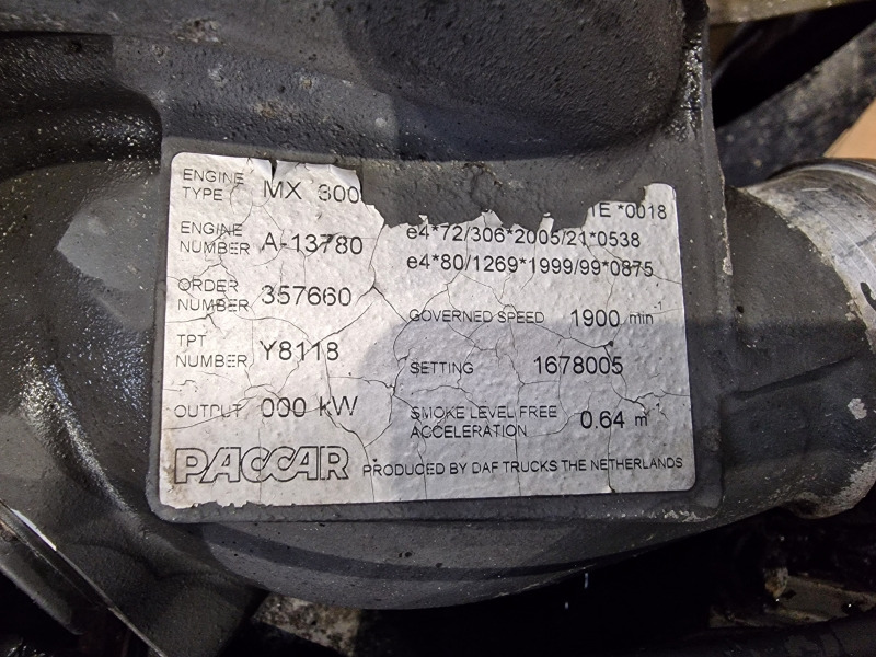 DAF MX300S2 XF105 EUR4 Engine (Truck) - Moottori - Kuorma-auto: kuva DAF MX300S2 XF105 EUR4 Engine (Truck) - Moottori - Kuorma-auto DAF MX300S2 XF105 EUR4 Engine (Truck) - Moottori - Kuorma-auto: kuva DAF MX300S2 XF105 EUR4 Engine (Truck) - Moottori - Kuorma-auto