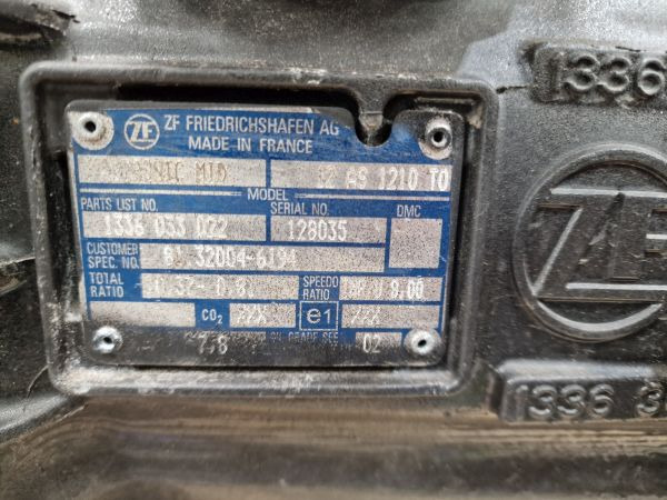 ZF 12AS1210TO EUR6d (Nearly New) Gearbox - Vaihdelaatikko: kuva ZF 12AS1210TO EUR6d (Nearly New) Gearbox - Vaihdelaatikko ZF 12AS1210TO EUR6d (Nearly New) Gearbox - Vaihdelaatikko: kuva ZF 12AS1210TO EUR6d (Nearly New) Gearbox - Vaihdelaatikko