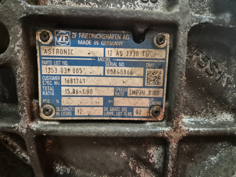 ZF Astronic 12AS2330TD Gearbox - Vaihdelaatikko: kuva  ZF Astronic 12AS2330TD Gearbox - Vaihdelaatikko ZF Astronic 12AS2330TD Gearbox - Vaihdelaatikko: kuva  ZF Astronic 12AS2330TD Gearbox - Vaihdelaatikko