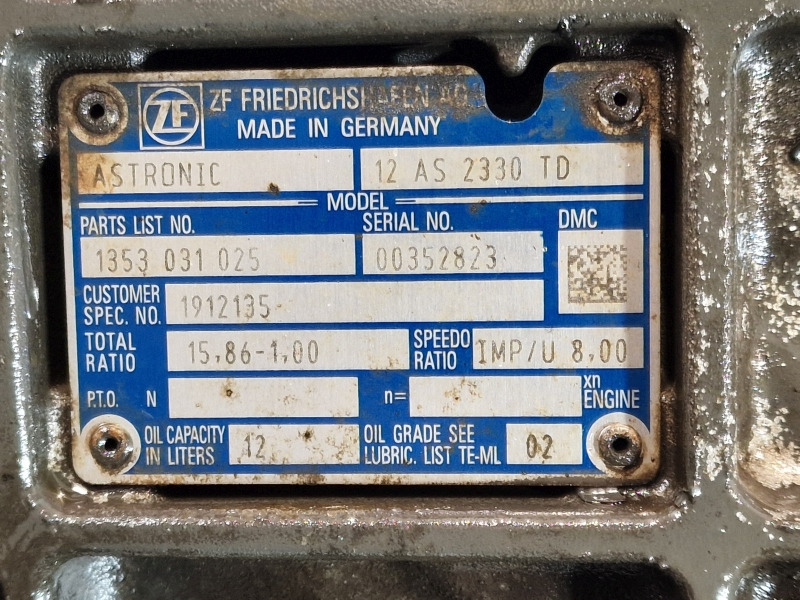 Vaihdelaatikko ZF Astronic 12AS2330TD Gearbox: kuva Vaihdelaatikko ZF Astronic 12AS2330TD Gearbox Vaihdelaatikko ZF Astronic 12AS2330TD Gearbox: kuva Vaihdelaatikko ZF Astronic 12AS2330TD Gearbox
