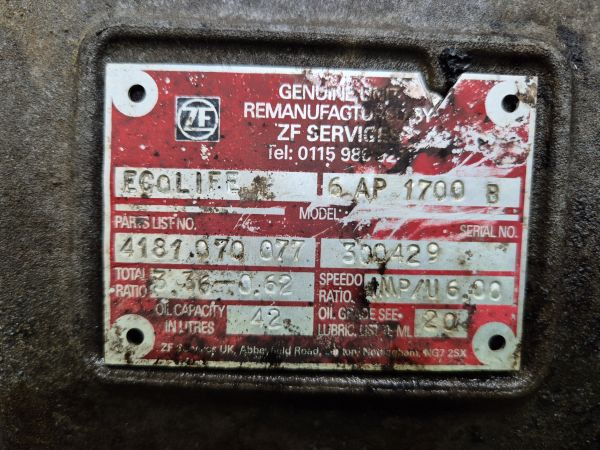 ZF Ecolife 6AP1700B Gearbox - Vaihdelaatikko: kuva ZF Ecolife 6AP1700B Gearbox - Vaihdelaatikko ZF Ecolife 6AP1700B Gearbox - Vaihdelaatikko: kuva ZF Ecolife 6AP1700B Gearbox - Vaihdelaatikko