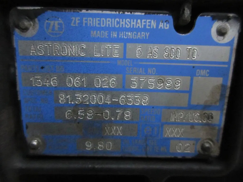 MAN 81.32004-6338 TYPE 6 AS 800 TO. RATIO 6.58-078 MAN TGL MODEL 2021 - Vaihdelaatikko - Kuorma-auto: kuva MAN 81.32004-6338 TYPE 6 AS 800 TO. RATIO 6.58-078 MAN TGL MODEL 2021 - Vaihdelaatikko - Kuorma-auto MAN 81.32004-6338 TYPE 6 AS 800 TO. RATIO 6.58-078 MAN TGL MODEL 2021 - Vaihdelaatikko - Kuorma-auto: kuva MAN 81.32004-6338 TYPE 6 AS 800 TO. RATIO 6.58-078 MAN TGL MODEL 2021 - Vaihdelaatikko - Kuorma-auto