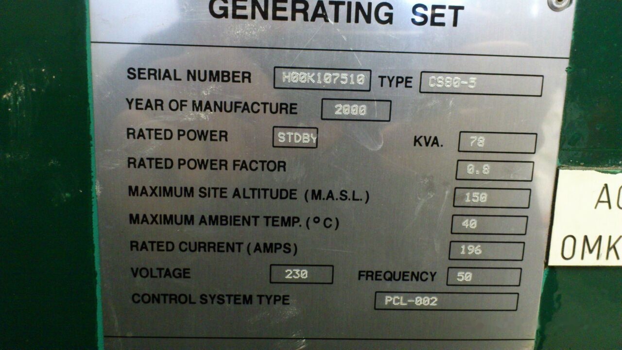 Cummins 88 kVA - Sähkögeneraattori: kuva Cummins 88 kVA - Sähkögeneraattori Cummins 88 kVA - Sähkögeneraattori: kuva Cummins 88 kVA - Sähkögeneraattori
