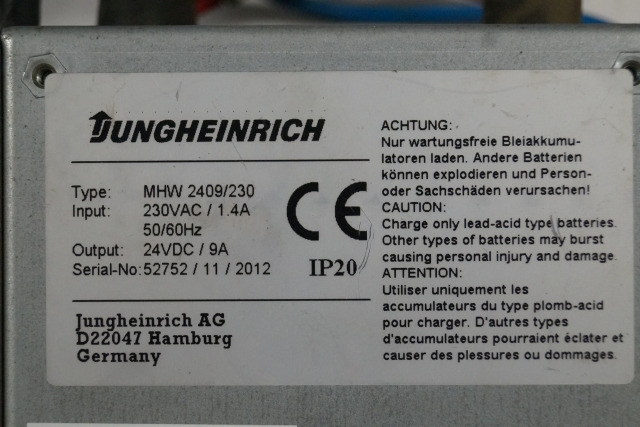 Jungheinrich 50461442 | Charger build in 24V/9A gel for EMC110 sn. 52752/11/2012 Charger build in 24V/9A gel for EMC110 sn. 52752/11/2012 - Akku - Materiaalinkäsittely: kuva Jungheinrich 50461442 | Charger build in 24V/9A gel for EMC110 sn. 52752/11/2012 Charger build in 24V/9A gel for EMC110 sn. 52752/11/2012 - Akku - Materiaalinkäsittely Jungheinrich 50461442 | Charger build in 24V/9A gel for EMC110 sn. 52752/11/2012 Charger build in 24V/9A gel for EMC110 sn. 52752/11/2012 - Akku - Materiaalinkäsittely: kuva Jungheinrich 50461442 | Charger build in 24V/9A gel for EMC110 sn. 52752/11/2012 Charger build in 24V/9A gel for EMC110 sn. 52752/11/2012 - Akku - Materiaalinkäsittely